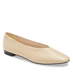 Vagabond Toffee Leather Ballet Flats | Size W10